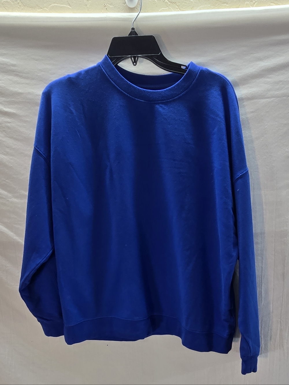 American Giant Women's Size Medium Blue Modal Fleece Crew Sweatshirt NWOT - Picture 2 of 5